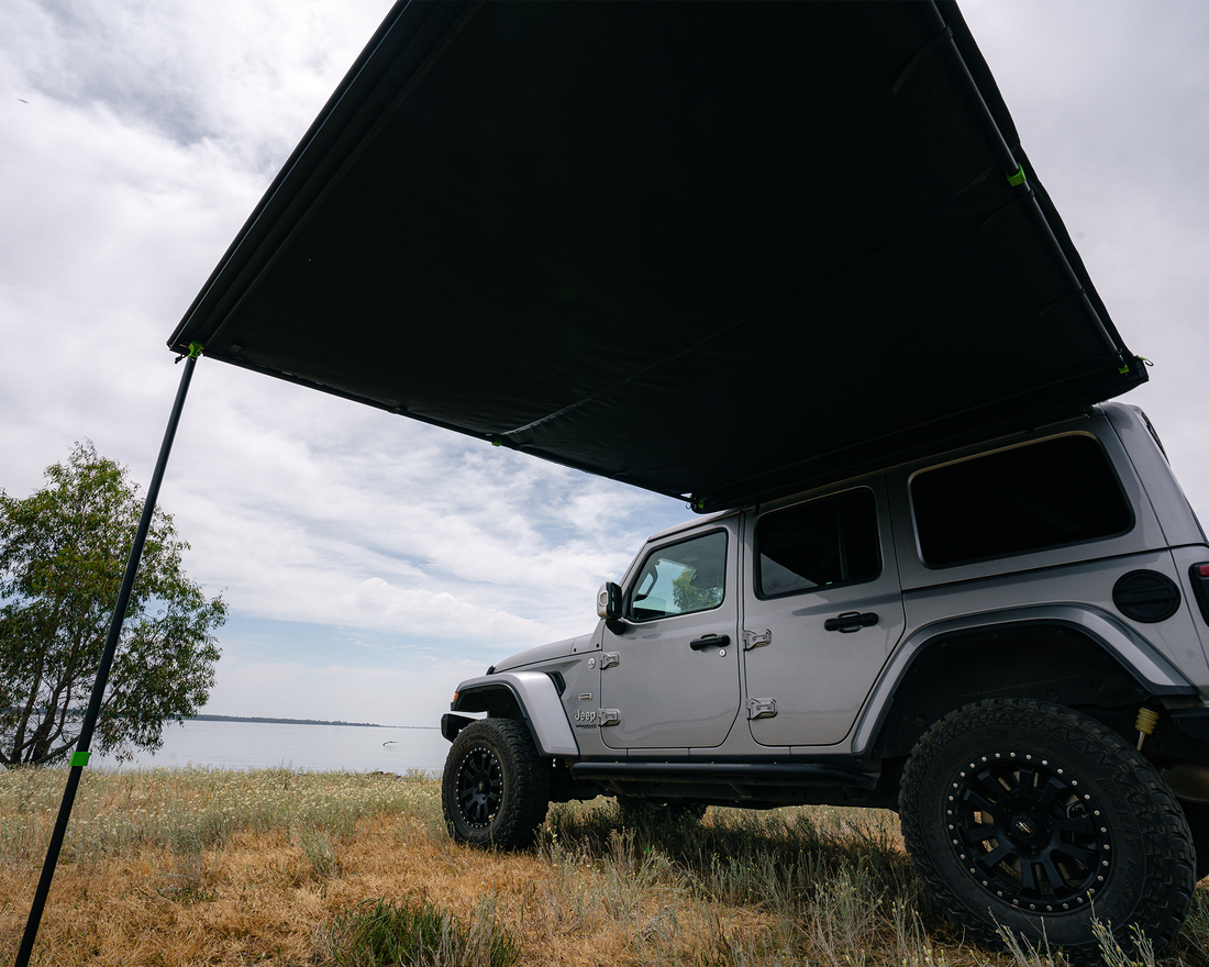 Deltawing 90° Awning (1.4m x 2m) – Ironman 4x4 International